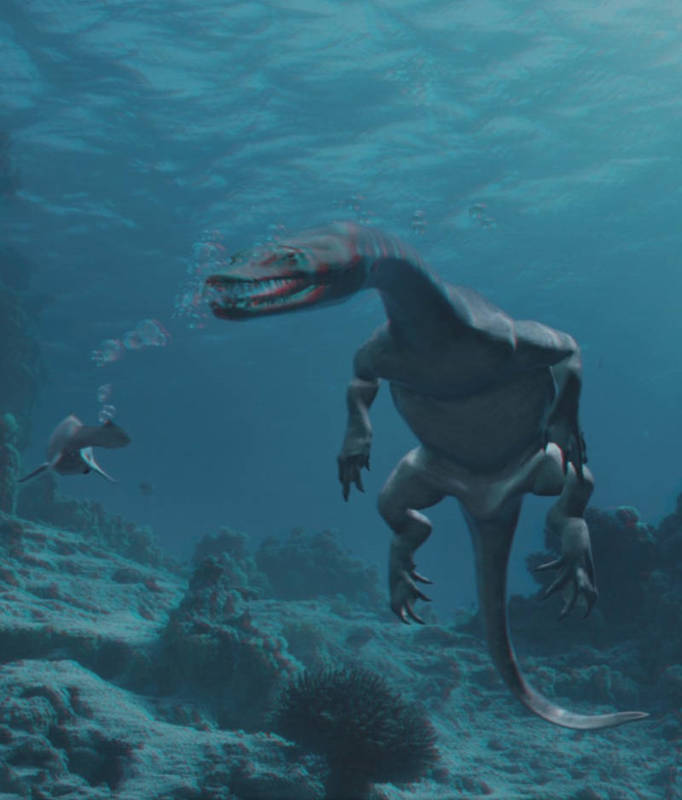 Кадр из фильма &laquo;Морские динозавры&raquo;.