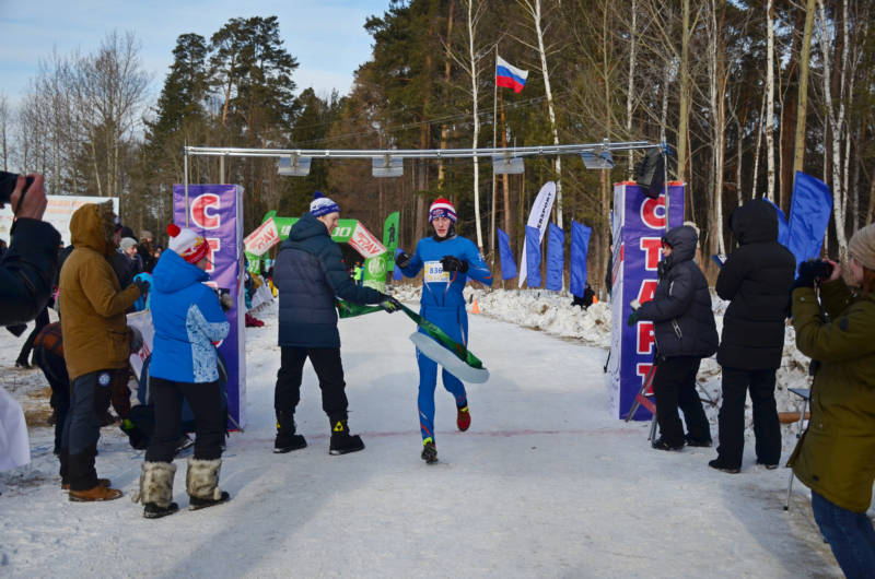 Павел КУЧКОВ был на дистанции 5 км четвёртым, а стал первым. Фото: Надежда КОЛМАКОВА.